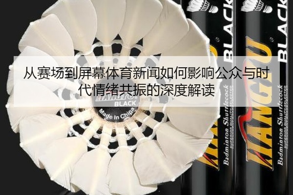 从赛场到屏幕体育新闻如何影响公众与时代情绪共振的深度解读
